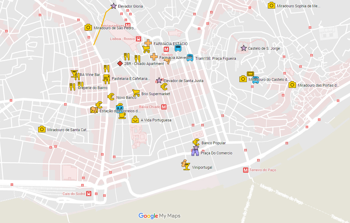 Google My Maps - Lisbon